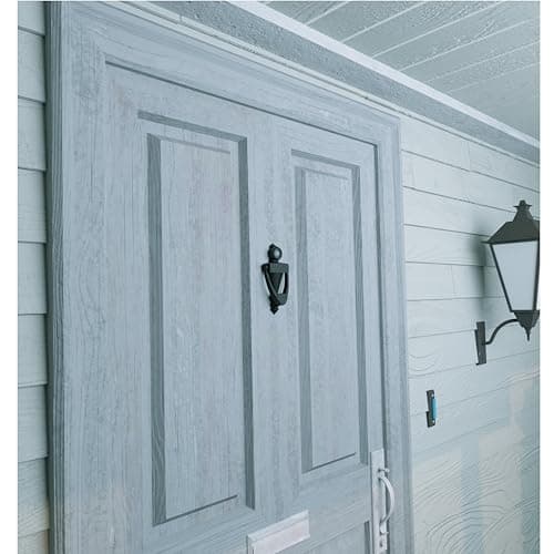 TB-SENROCA Elegant 5 Inch Matte Black Door Knocker with 180 Degree Peephole - Perfect for Front Door Security - Includes Door Viewer Peephole and Door Knockers for Front Door 5