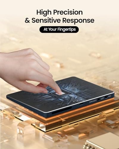 ProtoArc Bluetooth Trackpad for Windows 10/11, T1 Plus Large High-Precision Touchpad, Wireless Trackpad Mouse with Multi-Gesture Support for Computer/Desktop/Laptop, Grey Black 6