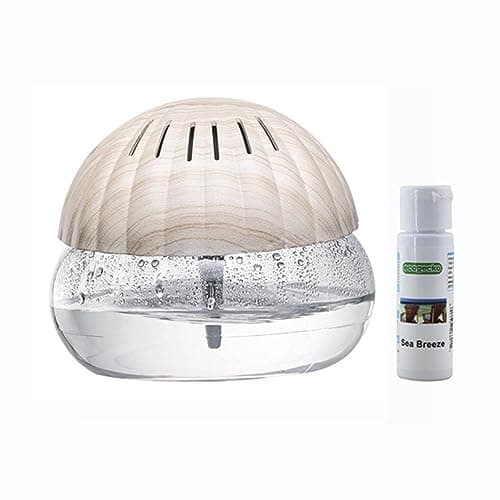 EcoGecko Sea Breeze Water Air Revitalizer, Air Washer, Air Freshener, Room Aromatizer, Aroma and Essential Oil Diffuser with 30ML Sea Breeze Oil for Home, Office, Air Purifier with Night Light