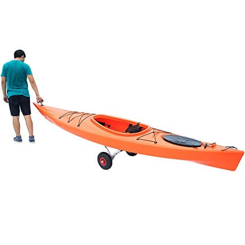 Kayak Cart - Canoe Dolly with Airless Tires, Aluminum Frame, and 140lb Capacity for Transporting Jon Boats, Paddleboards, SUP by Rad Sportz (White) 8