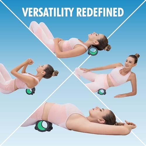 Lumia Wellness Massage Neck Roller - 4”, Neck & Headache Relief, Muscle Release Tool, Knots & Tension Relief, 500lbs Capacity 5