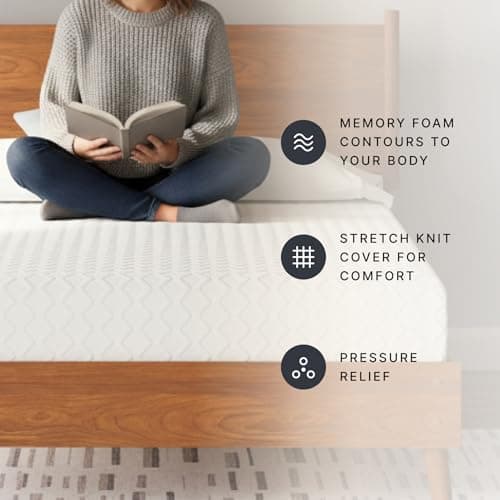 Signature Design by Ashley Chime Memory Foam 12" Queen Mattress with Thick Memory and Support Foam for Pressure Relief, Fiberglass Free, Mattress In A Box 7