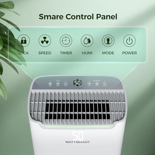 4,500 Sq.Ft Dehumidifier for Basement with Drain Hose, 50 Pint Dehumidifiers for Large Home with Three Operation Modes, Intelligent Humidity Control, 24HR Timer for RV, Bathroom, Bedroom 5