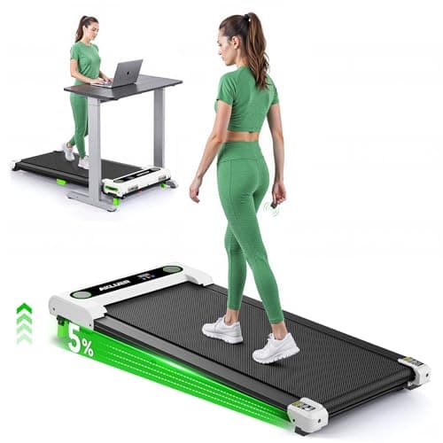 AKLUER Walking Pad with Incline, Under Desk Treadmill for Home, 2.5HP Portable Treadmills with Remote Control, 4 in 1 Incline Treadmill with LED Display