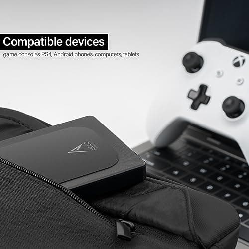 Aiolo Innovation 4TB External Hard Drive Ultra Slim Portable HDD-USB 3.0 for PC, Mac, Laptop, PS4, Xbox one,Xbox 360 Model A4 6