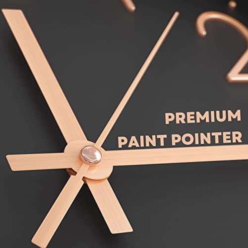 SUOHUI Silent Wall Clock 12 Inch Non-Ticking Wall Clocks Battery Operated for Living Room Decor Modern Wall Clock for Home/Bedroom/Office/Classroom/School/(Rose Gold) 5