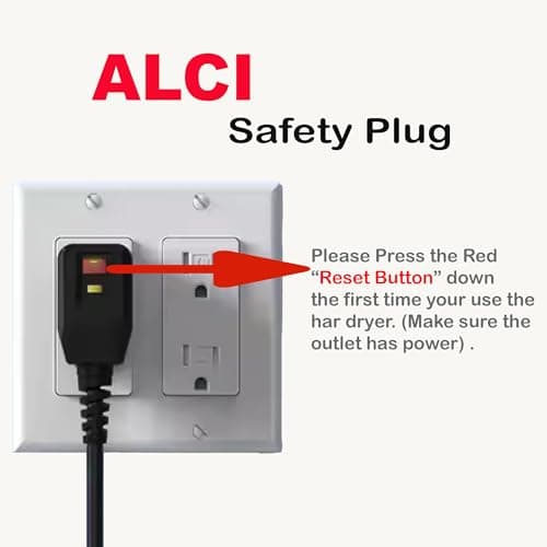 Lanvier Hair Dryer with Diffuser, Professional Ionic Blow Dryer for Women, Compact Lightweight Design Fast Drying, Intelligent 4 Heats, 3 Airflow Control, LCD Display, Cool Shot for Curly & All Hairs 6