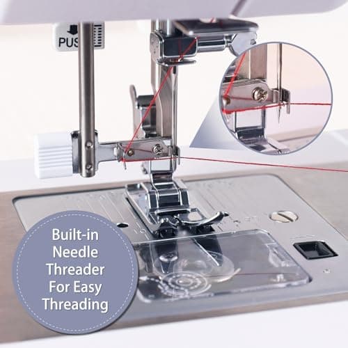 FEIYUE FYe350 Sewing Machine, Energy Saving Servo Motor, Heavy Duty & Portable, 23 Built-in Stitches, Multiple Needle Positions, 6 Bobbins & 5 Included Sewing Feet 5