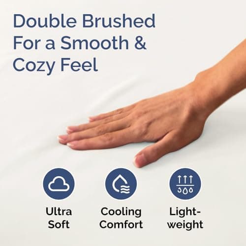 Queen Fitted Bed Sheet - Bottom Single Fitted Sheet Only - Ultra-Soft Hotel Luxury Bedding w/ 8-16 Inch Deep Pockets - Breathable & Wrinkle Free - Easy-Care, Fade & Shrink Resistant - Antique White 5