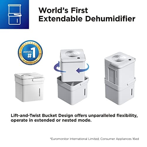 Midea Cube 20 Pint Dehumidifier for Basement and Rooms at Home for up to 1,500 Sq. Ft & Cube 35 Pint Dehumidifier for Basement and Rooms at Home for up to 3,500 Sq. Ft. 5