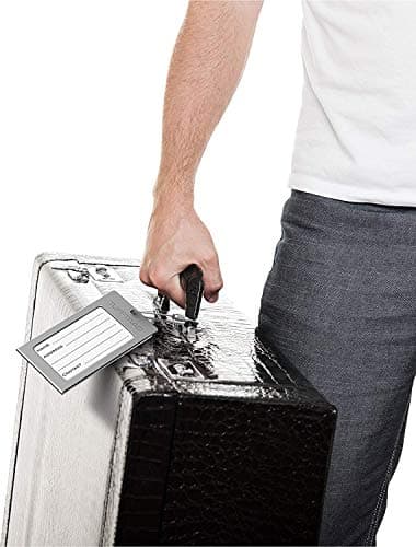 Luggage Tags Business Card Holder by TUFFTAAG - Durable Travel ID Bag Tag in Multiple Color Options, Perfect for Suitcases, Backpacks, and Carry-Ons, Easy Identification, Secure and Stylish 6