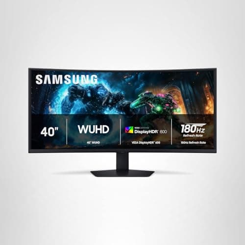Samsung 40” Odyssey G7 (G75F) WUHD Resolution, 180Hz, Curved Gaming Monitor, 1ms Response Time (GtG), VESA DisplayHDR™ 600, AMD FreeSync™ Premium Pro, LS40FG75DENXZA, 2025 23