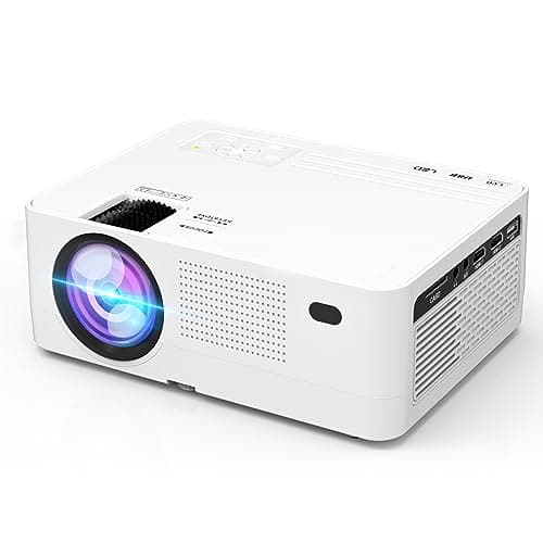 Native 1080P 5G WiFi Bluetooth Projector, 300” Display Outdoor Projector, 350 ANSI, 4K Supported, Home Projector for iOS/Android/TV Stick