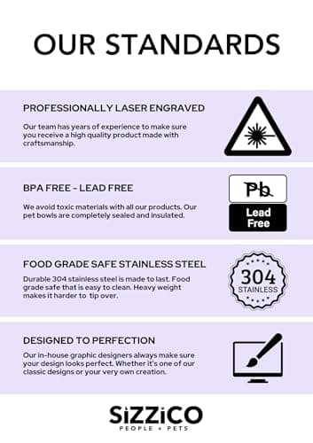 Heart + Paws and Name Dog Bowl - Engraved, Nonslip, Custom Dog Bowl, Custom, Stainless Steel, Engraved Pet Bowl, Feeding, Pet Supplies, Pet Food 9