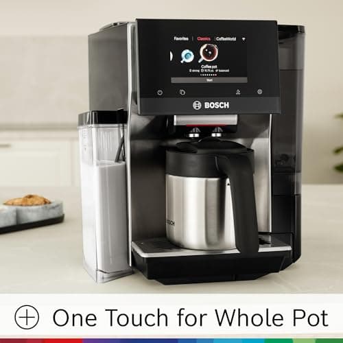 Bosch 800 Series Fully Automatic Espresso and Coffee Machine – 36 Drinks with Coffee World, Cold Brew, Double Cup, Integrated Milk Container, Smart Features, in Stainless Steel TQU60703 13