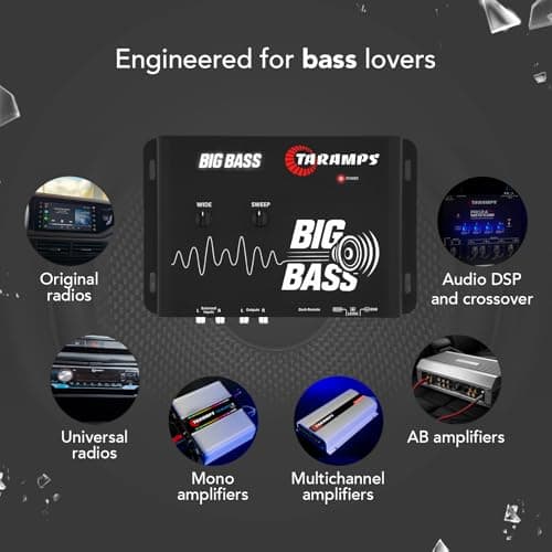 Taramps Big Bass DSP, Deep Bass Processor for Car Audio Systems, Subwoofer Impact Booster with Adjustable Frequency & Sweep Controls 9