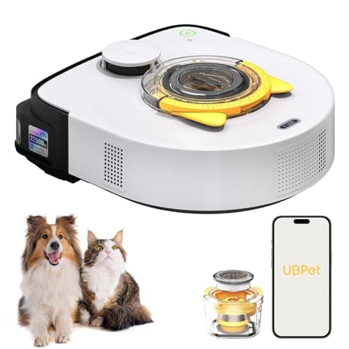 UBPET Robot Vacuum Cleaner with 22,000Pa Ultra-Strong Suction - Automatic Robot Vacuum for Pet Hair & Carpets, Tangle-Free Cleaning, Smart Mapping with LiDAR Navigation, App Controlled Vacuum Robot