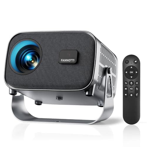 Smart Projector with WIFI and Bluetooth, 800ANSI Native 1080P Movie Projector Built-in Apps, Auto Keystone & Electric Focus Portable Projector for Home Theater Compatible with IOS/Android/HD