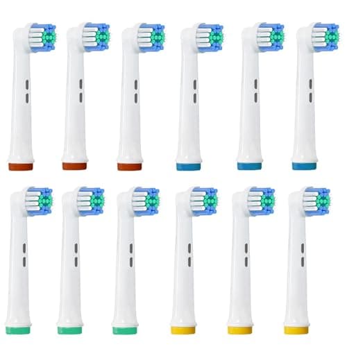 ARTCESAR 12 Pack Replacement Toothbrush Heads for Oral B Braun,Soft Precision Electric Toothbrush Heads,Deep and Precise Cleaning for Most Oral B Replacement Heads Refills 7