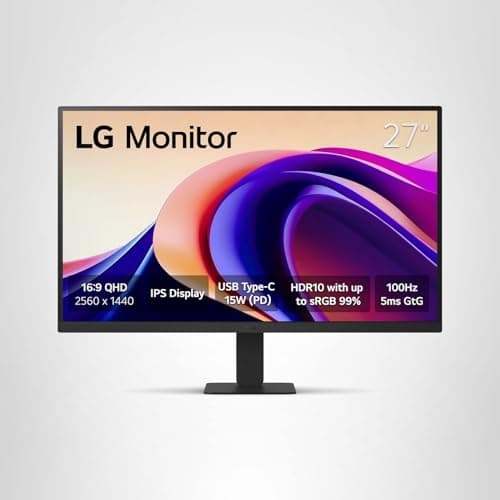LG 27U631A-B 27-inch QHD (2560 x 1440) IPS Computer Monitor, 100Hz, 5ms, HDR10, Reader Mode, Flicker Safe, HDMI, USB Type-C 15W PD, Black 12