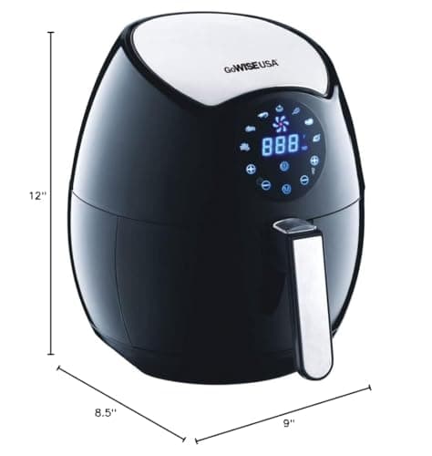 GoWISE USA Ming's Mark GW22621 Electric Air Fryer, 3.7 QT, Black 2