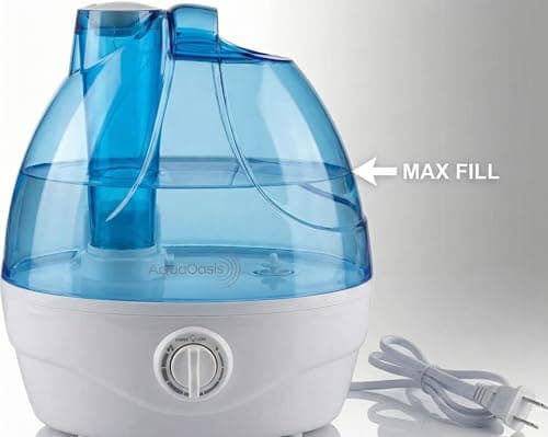 AquaOasis® Cool Mist Humidifier (2.2L Water Tank) Quiet Ultrasonic Humidifiers for Bedroom & Large room - Adjustable -360 Rotation Nozzle, Auto-Shut Off, Humidifiers for Babies Nursery & Whole House 5