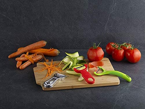 Kuhn Rikon Serrated Piranha “Y” Peeler 6.25” Red 2