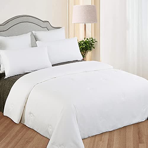 LilySilk All Season Silk Comforter/Duvet/Quilt, 100% Silk Floss Filling with 100% Cotton Cover (Twin(67x87 Inch,Silk Weight:1.25kg)