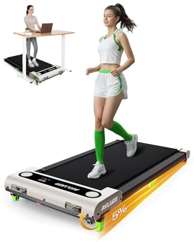 Walking Pad with Incline, Akluer Incline Treadmills for Home, 2.5 HP Under Desk Treadmill Small with Remote Control, Walking Pad Small Treadmill with LED Display