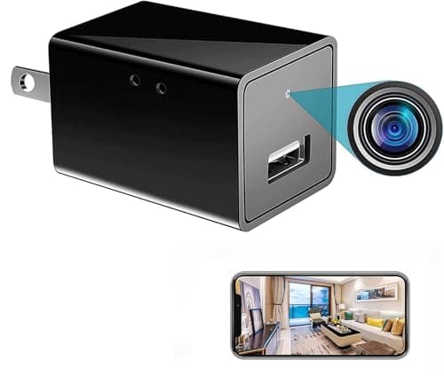 XSCQ Wireless Smart Spy Small 1080P WiFi Camera Indoor Hidden Security Camera Baby Monitor Surveillance Security Cam Motion Detection with App Live Feed