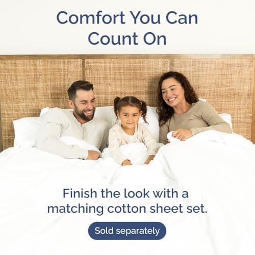 Queen 400 Thread Count Cotton Fitted Sheet - Hotel Quality 100% Cotton - Soft and Wrinkle Free - Deep Pockets - Fits Mattress Perfectly with No Pop-Off Elastic - One Fitted Bottom Sheet Only - White 8