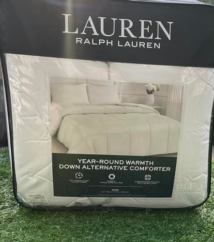 Luxury Master Bedroom Essentials Down Alternative Comforter-All Season Reversible White Lightweight Lite Loft Comforter (King)