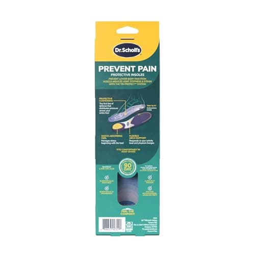 Dr. Scholl’s Prevent Pain Insoles for Women, Size 6-10, 1 Pair: The Only Proven Insole to Prevent Lower Body Pain - Arch Support Shoe Inserts for Women, Protect Against Lower Back, Knee and Foot Pain 9