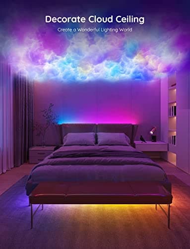 Govee 100ft RGBIC LED Strip Lights, Smart LED Lights Work with Alexa and Google Assistant, LED Lights for Bedroom WiFi App Control Segmented DIY Multiple Colors, Color Changing Light, (2 x 50ft) 6