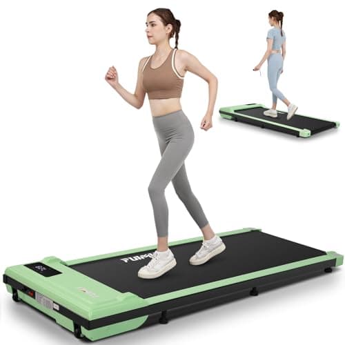 FUNMILY Treadmills for Home,2.5HP Under Desk Walking Pad Treadmill,300 lbs Weight Capacity Portable Running Machine with Remote Control,No Assembly Required