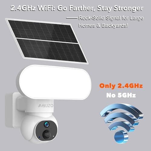 Solar Floodlight Camera with 1500LM Bright Lights-2K Wireless Outdoor Security PT Cam, Motion Activated Color Night Vision Illuminates Entire Yard & Driveway, No Monthly Fee, 64GB SD Card Included 5