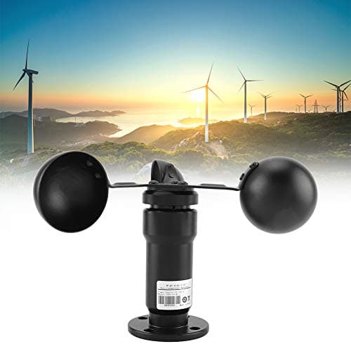 Wind Speed Sensor, Pulse Signal Output Aluminum Alloyed Wind Speed Sensor Anemometer 2
