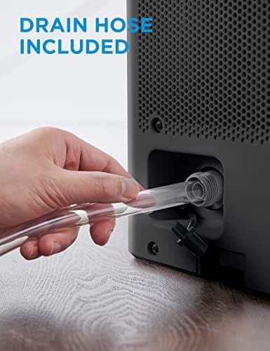 Midea 4,500 Sq. Ft. Dehumidifier for basement, 50 Pint Dehumidifier with Drain Hose - Ideal For Basements, Large & Medium Sized Rooms, And Bathrooms, Grey(Renewed) 6