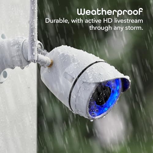 Geeni Hawk Outdoor Security Camera | IP66 Weatherproof WiFi Surveillance with Night Vision, 2-Way Audio, and Motion Detection | Compatible with Alexa and Google Home 6