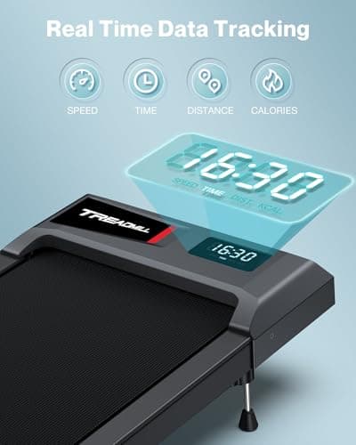 COZYINN Walking Pad with Incline, Under Desk Treadmill for Home Office, 2.5HP 10% Incline Voice Control Smart Treadmills Compatible with WELLFIT KINOMAP APP for Home/Office - 265 LB Capacity 8