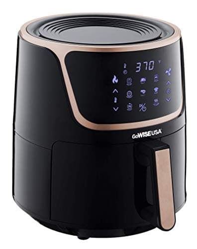 GoWISE USA GW22955 7-Quart Electric Air Fryer with Dehydrator & 3 Stackable Racks, Digital Touchscreen with 8 Functions + Recipes, 7.0-Qt, Black/Copper 11