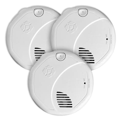 First Alert Interconnect Hardwire Dual Sensor Smoke Alarm with Battery Backup, SM300-AC, 3-Pack