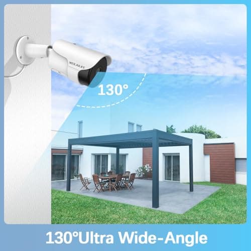 WEILAILIFE 【90ft Super Night Vision & 130°Ultra Wide-Angle】 2-Way Audio 5.0MP Outdoor Wired Extended Security Camera, Bullet Exterior Surveillance, Home Video Surveillance & Security Cameras 6