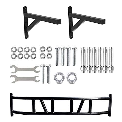 ptlsy Wall Mounted Pull Up Bar with Multi Grip for Pull-up Chin-up Multifunctional Heavy Duty Chin Up Bar Ideal for Home Gym Fitness and Workouts Cross-Training Full Body Strength Training 8