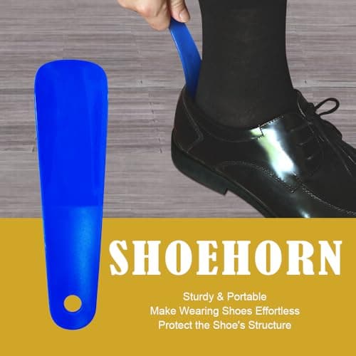 COMVERIX Black Shoe Polish 2 Pack Total 3.4oz,Polish Care for Black Leather goods,Shoe Cream,Shine Cloth, Durable Shoe Horn,Contains Waterproof UV Protection Material. 5