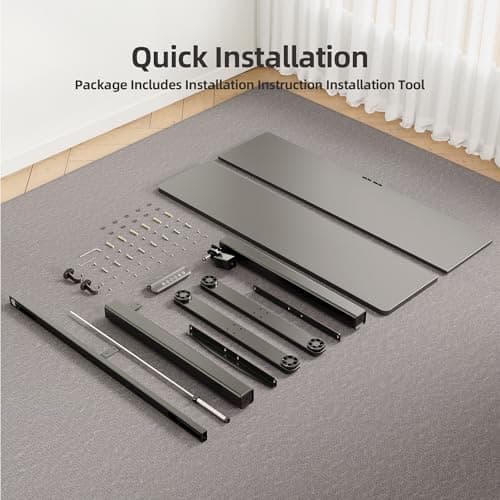 INNOVAR 48" Electric Standing Desk, Work & Gaming, Black 9