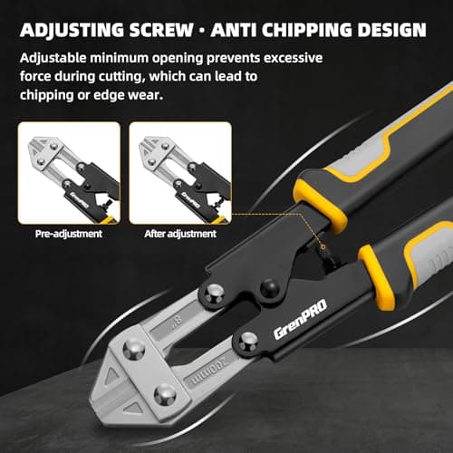 GRENPRO Wire Cutters Heavy Duty 8 Inch, Mini Bolt Cutter & Small Wire Cable Cutters, Wire Clippers for Crafting, Wire Cutter Pliers with Soft Anti-Slip Handle 5