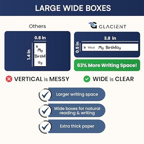 46” x 17” Academic Dry Erase Calendar for Wall 2025-2026 July to June Erasable School Year Laminated Planner with Pens Adhesive Pads & Colored Stickers 7