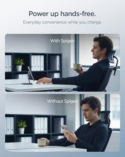 Spigen for MagSafe Charger, Qi2 15W Wireless Cooling Fan OneTap Pro 3 Cryomax (MagFit) Compatible with iPhone 17/16/15/14/13/12 Pixel 10 Pixelsnap Magnetic Cases & More, Sleep Friendly - Stand 6