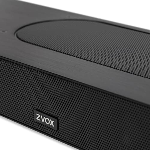ZVOX AccuVoice AV855 Dialogue Clarifying Soundbar - Patented Hearing Technology with 20 Levels of Voice Boost, Dual Subwoofers, Low-Profile TV Speaker for Home Theater and Smart TV - Black 8